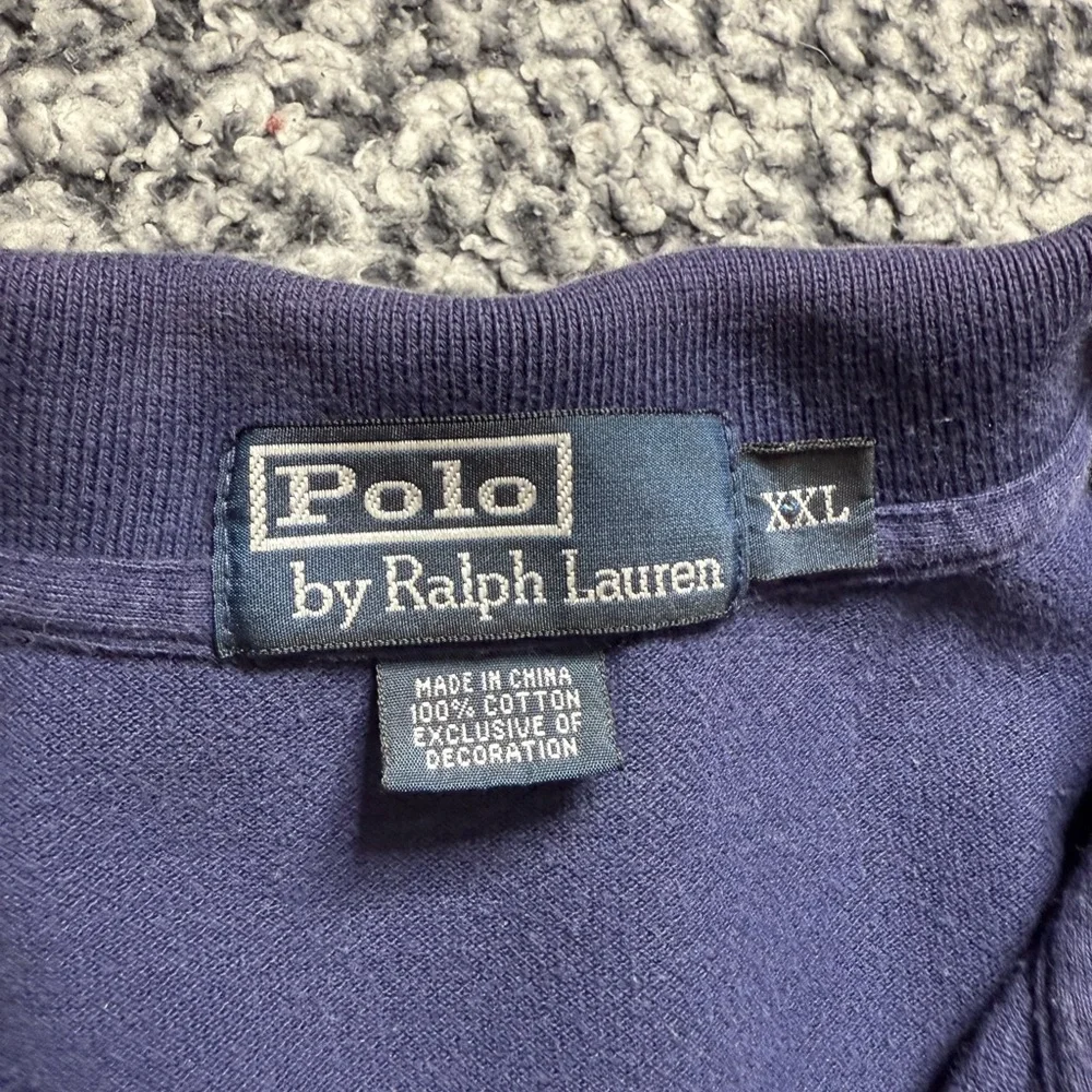 Polo by Ralph Lauren 100% Cotton Navy Blue Polo Shirt